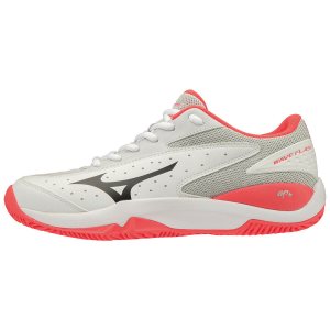 Mizuno Wave Flash CC Παπουτσια Τενις Γυναικεια - Ασπρα/Κοκκινα